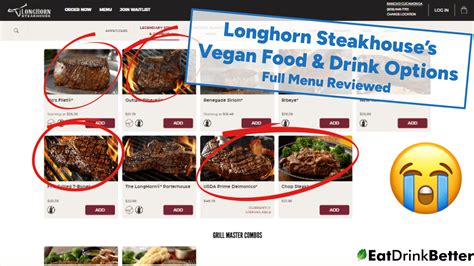 Longhorn Steakhouse Vegan Food & Drinks [2023 Menu & Options]