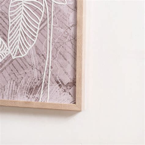 Emboss Leaf Printed Canvas Wall Art 27x19 Inch Online - Premium Wall ...