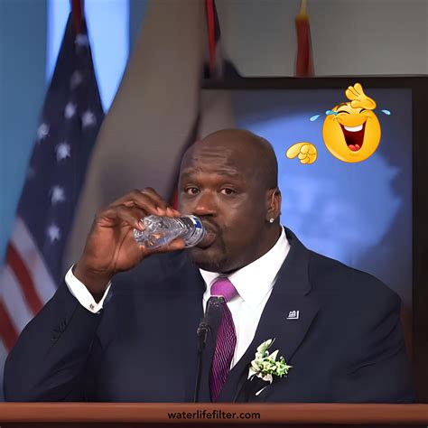 The Iconic Image of Shaq Holding a Water Bottle | by Water Life Filter ...