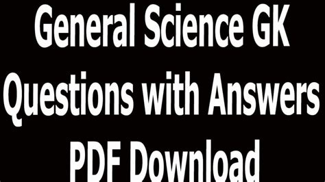 Image result for Science Make Question GK