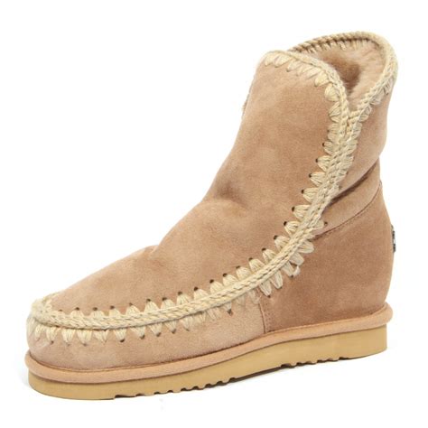 H7759 stivaletto zeppa interna donna MOU ESKIMO INNER WEDGE woman boots