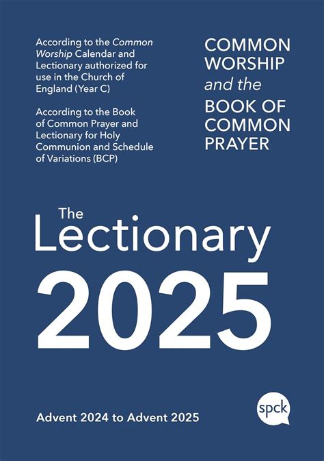Common Worship Lectionary 2025: SPCK: 9780281090563: Amazon.com: Books