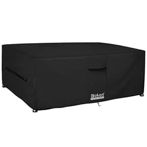 Dokon Garden Furniture Cover with Air Vent, Waterproof, Windproof, Anti ...