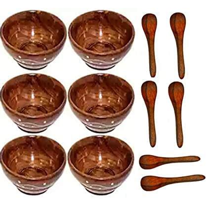 Buy AS Wooden Handicraft Fancy & Elegant Wooden Serving Bowls/Soup ...