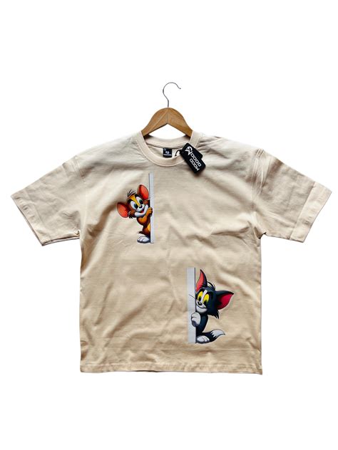 Mood Good Tom and Jerry Print OverSized T-Shirt