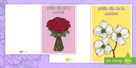 👉 Spanish: Mother's Day Craft Card - KS2 Resource