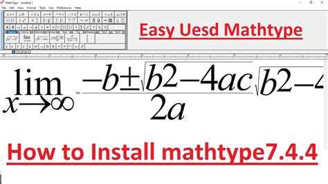 MathType Tutorial - YouTube