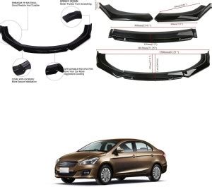 XZRTZ Car Front Bumper Spoiler Splitter Body Kit Side Skirt Front ...