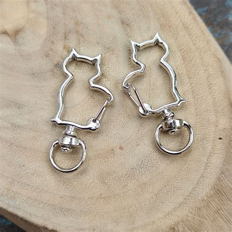 2 PIECES PACK' KITTY SHAPED KOREAN IMPORTED CLASP SIZE APPROX 1.5-2 IN ...