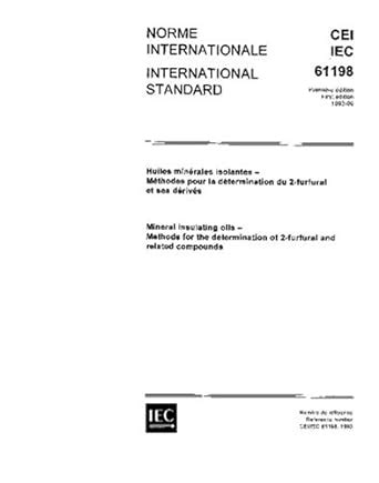 IEC 61198 Ed. 1.0 b:1993, Mineral insulating oils - Methods for the ...