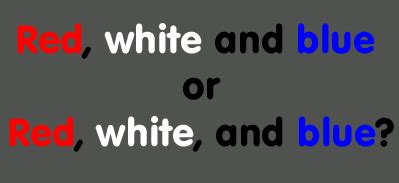 Serial Comma 的图像结果