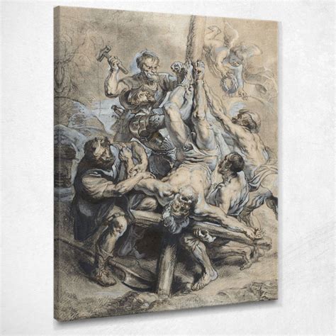 The Crucifixion Of Peter The Apostle Peter Paul Rubens ภาพพิมพ์บนผ้าใบ ...