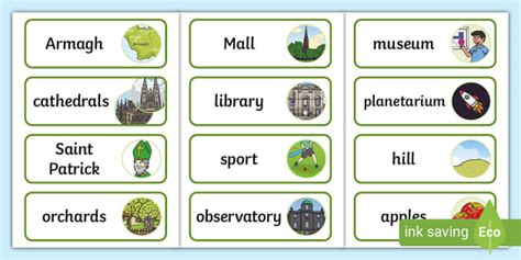 Armagh City Word Cards (teacher made) - Twinkl