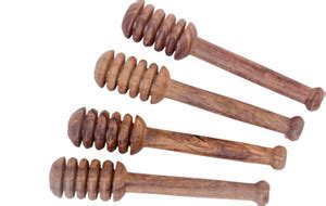 Kesha Spree Long Handcrafted Wooden Honey Dipper Stick Wooden Table ...