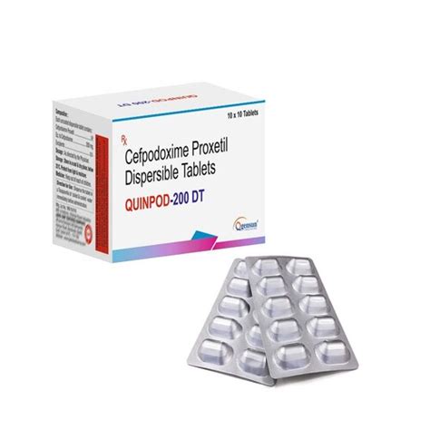 QUINPOD200DT - Each Uncoated Tablet Contains :-Cefpodoxime 200 mg ...