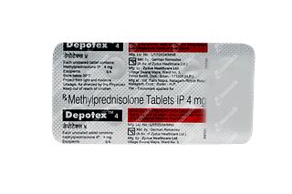 Depotex 4 Tablet 10: Uses, Side Effects, Price & Substitutes