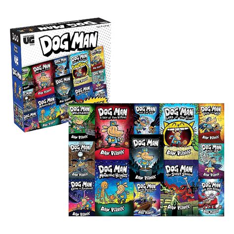 Dog Man Book Covers 300 Piece Jigsaw Puzzle | Oriental Trading