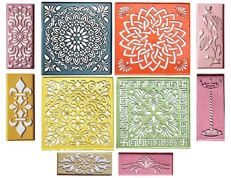 Buy Generic Rangoli Making Stencils, Rangoli Plastic Stencils for Floor ...