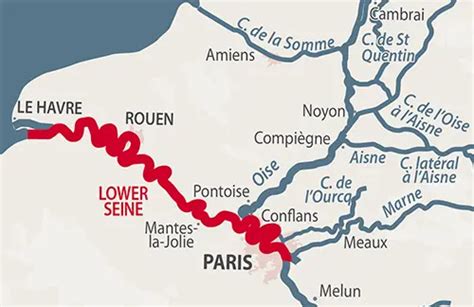 European Map Seine River