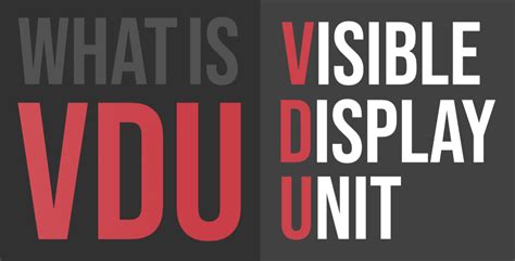 Image result for VDU Full Form Computer