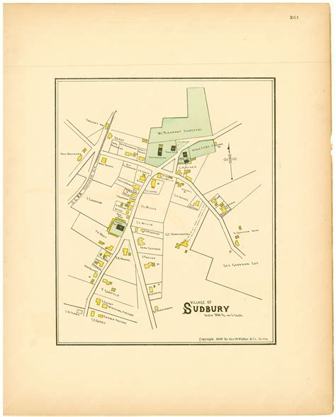 Sudbury, Massachusetts 1889 – WardMaps LLC