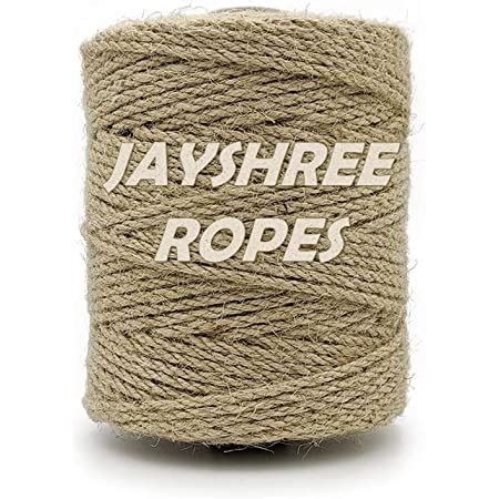Bobbiny Natural Brown Jute Rope 3mm 10 Meter Linen Twine Rustic String ...