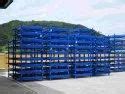 Steel Pallet - Corrugated Steel Bulk Container With Half Drop Gate ...