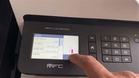 Image result for MFC-9340CDW Printer Network Menu