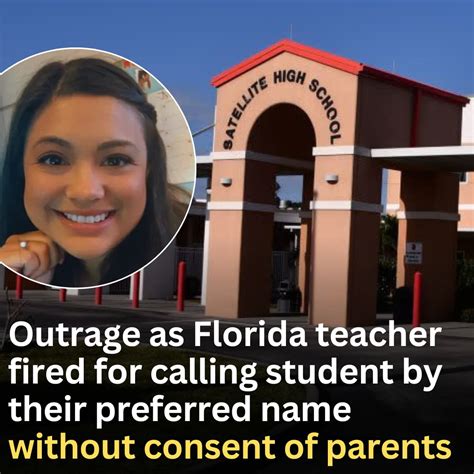 Outrage as Florida teacher fired for calling student by their preferred ...