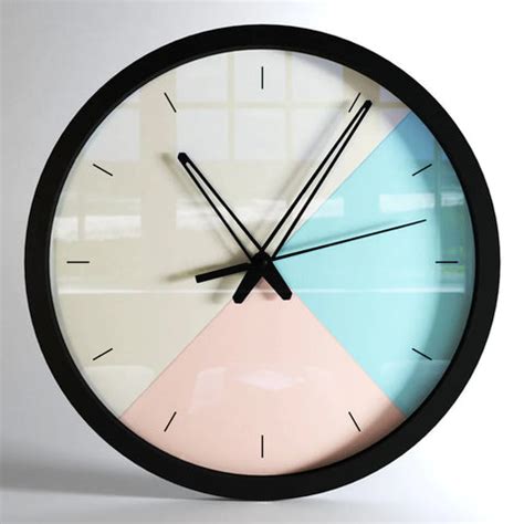 Pastel Mosaic Big Designer Wall Clock – Decors Mantra