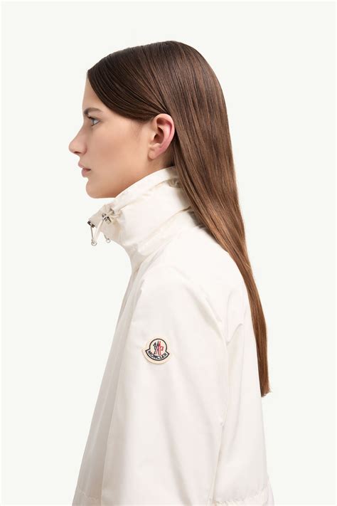 Parka courte à capuche Enette Blanc - Coupe-vents et Imperméables Femme ...