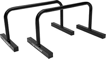 COUGAR THE UNBEATABLE Push Up Bar, 12'' High Steel Parallettes & Dip ...