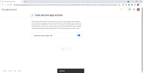 Image result for Send Email Using Gmail Python