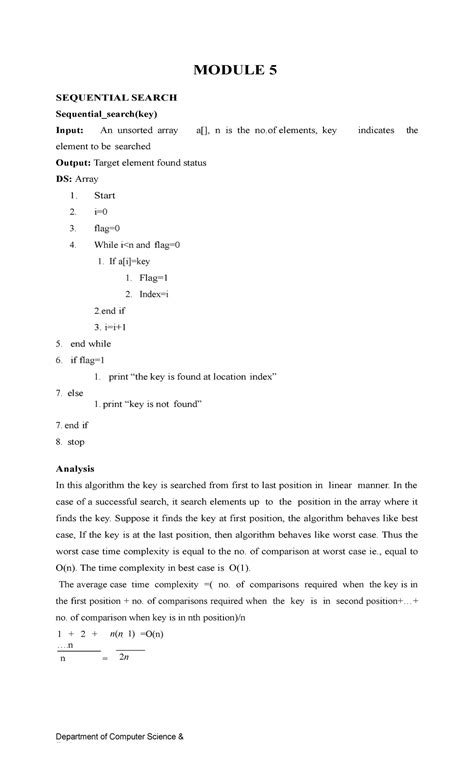 Modue 5 - Notes - Department of Computer Science & Engineering MODULE 5 ...