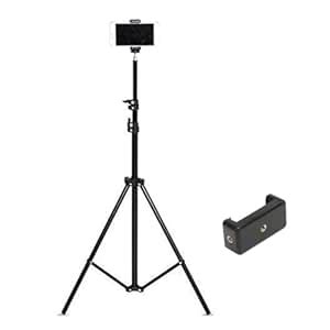 Buy Tripod Stand with Mobile Holder | 7ft Tall, Adjustable Height ...