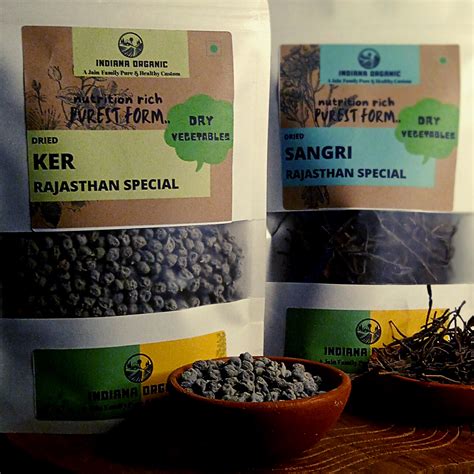 Indiana organic Dry Ker Sangri combo| Rajsthani special Panchkutta Veg ...