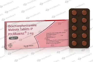 POLARAMINE 2MG TABLET 10'S Price, Uses, Side Effects & Substitutes ...