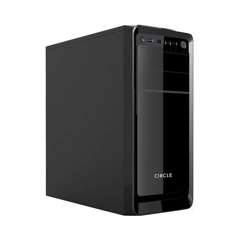 Amazon.in: Buy Circle CC555 Black Cabinet with SMPS / ATX / MIcro ATX ...