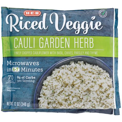 H-E-B Frozen Riced Veggie Garden Herb Cauli Rice, 12 oz | Central ...