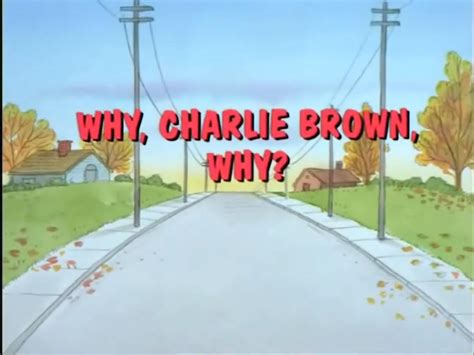 Why, Charlie Brown, Why? (1990)