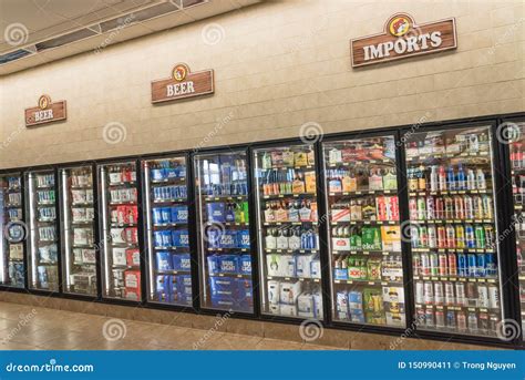 Imported Beer on Display at American Convenience Gas Station Store ...