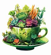 Image result for Colorful Tea Cup Illustration