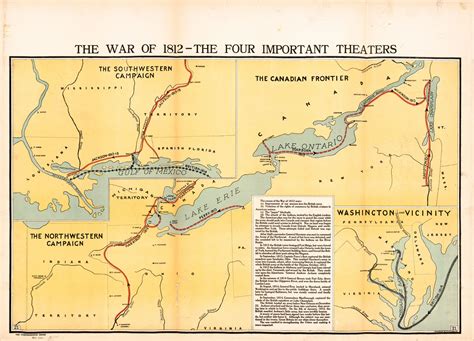 The War of 1812 - the Four Important Theaters | Library of Congress