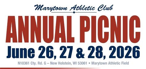 Marytown Athletic Club Annual Picnic, N10361 CR-G, Malone, WI, United ...