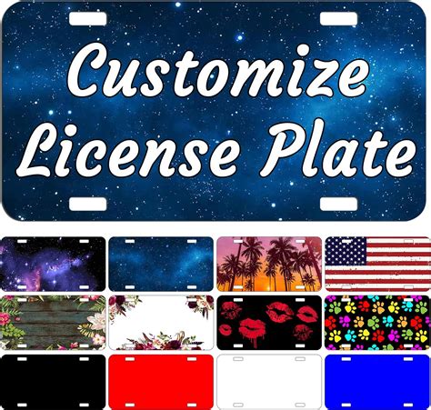 Amazon.com: Custom License Plate Front License Plate 12x6 Inch Custom ...