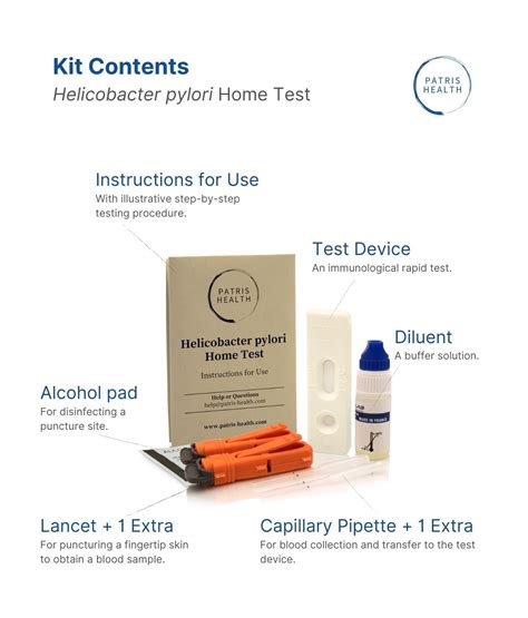 Patris Health® Helicobacter pylori Home Test - EU Certified for Self-Testing