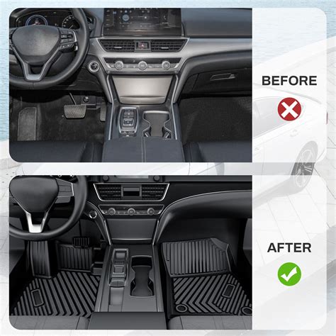 Floor Mats + Trunk Cargo Liner Full Set for 2023-2025 Honda Accord All ...