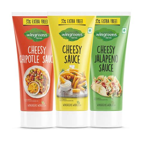 Wingreens Farms Cheesy Triology - Cheesy Sauce 180 grams |Cheesy ...