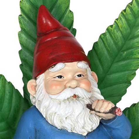 Buy Exhart Ganja Throne LED Gnome Garden Statue, 12 inches, Resin ...