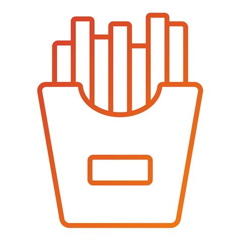 Vector design french fries icon style | Premium Vector